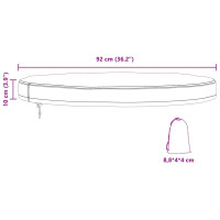 Produktbild för Utebordsskydd Svart 92 x 92 x 10 cm 210D Oxford Tyg
