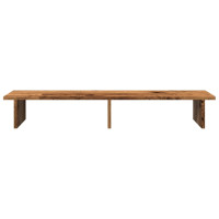 Produktbild för Skärmställ åldrat trä 100x27x15 cm konstruerat trä