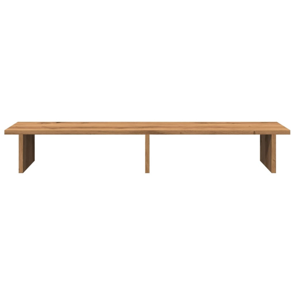 Produktbild för Skärmställ ek 100x27x15 cm konstruerat trä