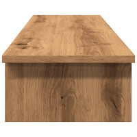 Produktbild för Skärmställ ek 100x27x15 cm konstruerat trä