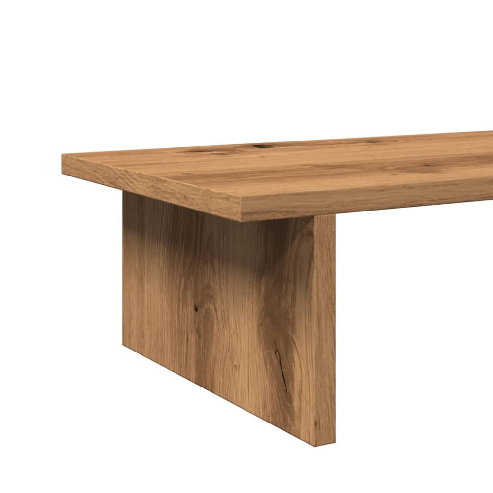 Produktbild för Skärmställ ek 100x27x15 cm konstruerat trä