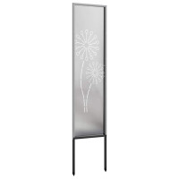 Produktbild för Trädgårds integritetsskärm Silver 32 x 140 cm Rostfritt stål