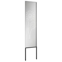 Produktbild för Trädgårds integritetsskärm Silver 32 x 140 cm Galvaniserat stål