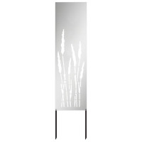 Produktbild för Trädgårds integritetsskärm Silver 32 x 140 cm Galvaniserat stål