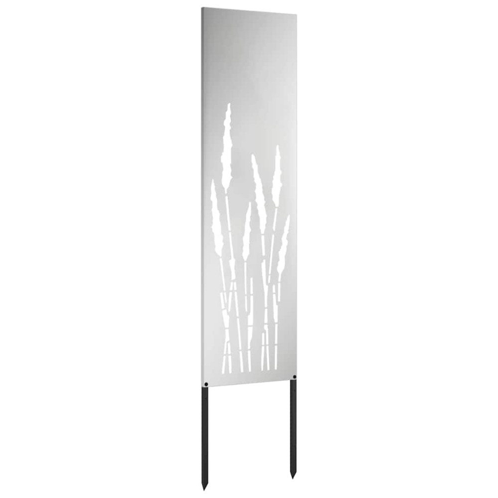 Produktbild för Trädgårds integritetsskärm Silver 32 x 140 cm Galvaniserat stål