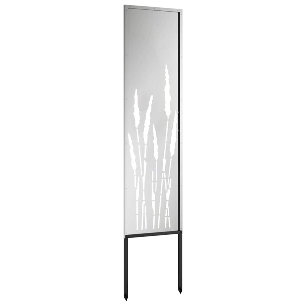 Produktbild för Trädgårds integritetsskärm Silver 32 x 140 cm Galvaniserat stål