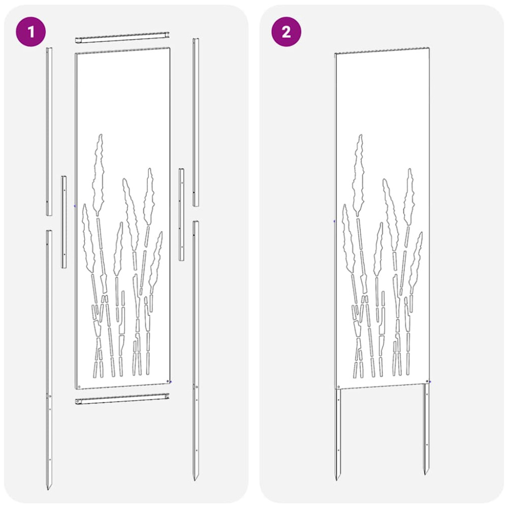 Produktbild för Trädgårds integritetsskärm Silver 32 x 140 cm Galvaniserat stål