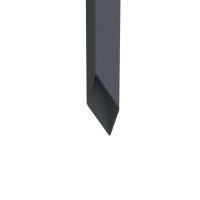 Produktbild för Trädgårds integritetsskärm Antracit 32 x 140 cm Kallvalsat stål