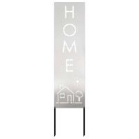 Produktbild för Trädgårds integritetsskärm Silver 32 x 140 cm Rostfritt stål