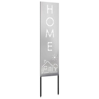 Produktbild för Trädgårds integritetsskärm Silver 32 x 140 cm Rostfritt stål