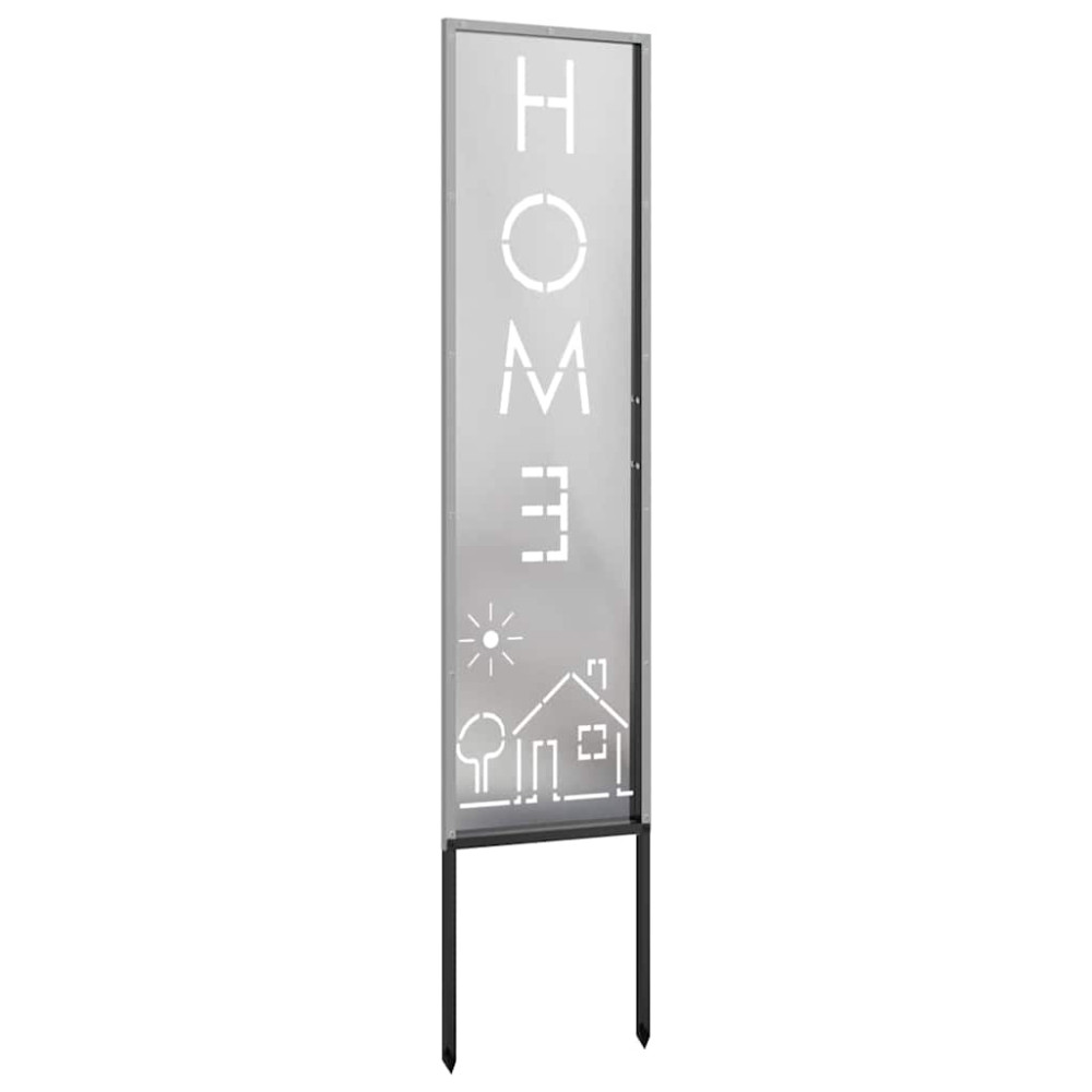 Produktbild för Trädgårds integritetsskärm Silver 32 x 140 cm Rostfritt stål