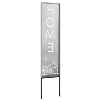 Produktbild för Trädgårds integritetsskärm Silver 32 x 140 cm Rostfritt stål
