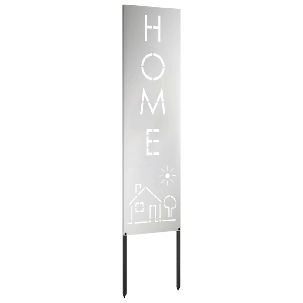 Produktbild för Trädgårds integritetsskärm Silver 32 x 140 cm Galvaniserat stål