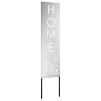 Produktbild för Trädgårds integritetsskärm Silver 32 x 140 cm Galvaniserat stål
