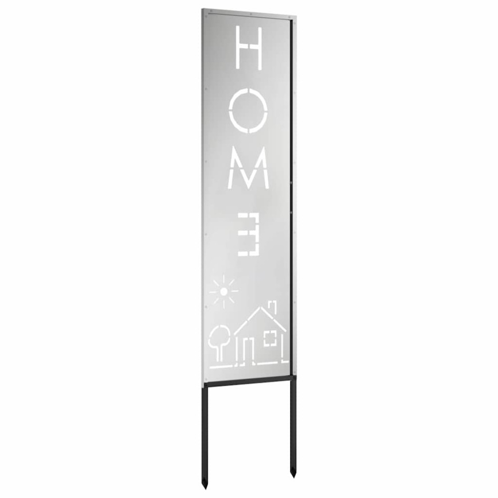 Produktbild för Trädgårds integritetsskärm Silver 32 x 140 cm Galvaniserat stål