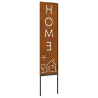 Produktbild för Trädgårds integritetsskärm Rostig 32 x 140 cm cortenstål