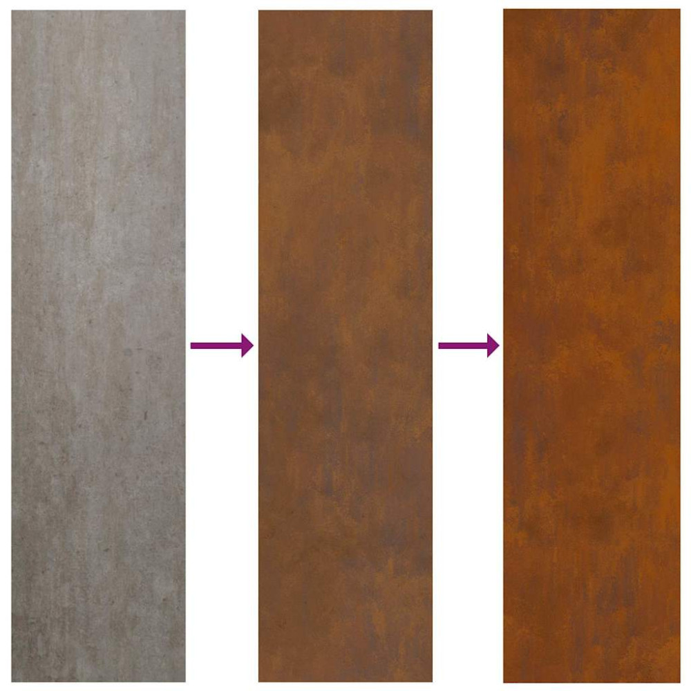 Produktbild för Trädgårds integritetsskärm Rostig 32 x 140 cm cortenstål