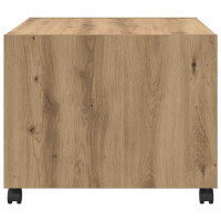 Produktbild för Kaffeebord med låda Artisan Ek 55 x 55 x 45cm Konstruerat trä