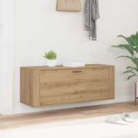 Produktbild för Skoskåp med hylla artisan ek 100 x 35 x 38 cm Konstruerat trä