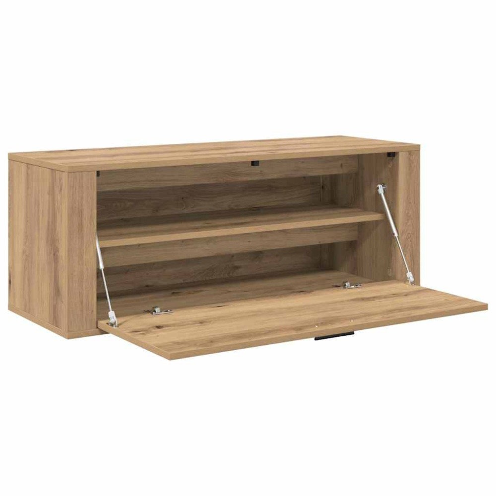 Produktbild för Skoskåp med hylla artisan ek 100 x 35 x 38 cm Konstruerat trä