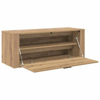 Produktbild för Skoskåp med hylla artisan ek 100 x 35 x 38 cm Konstruerat trä