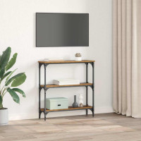 Produktbild för Konsolbord Gammalt trä 75 x 22,5 x 75 cm Konstruerat trä