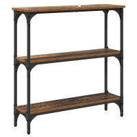 Produktbild för Konsolbord Gammalt trä 75 x 22,5 x 75 cm Konstruerat trä