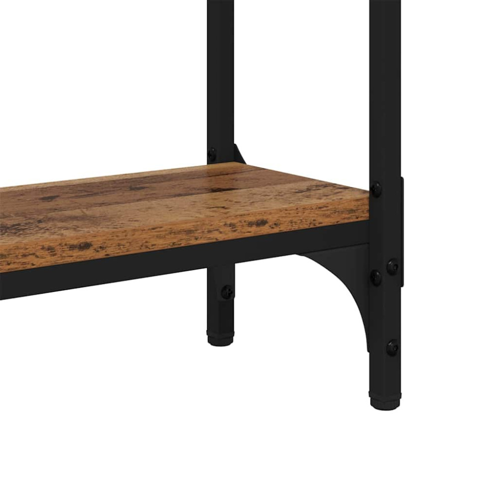 Produktbild för Konsolbord Gammalt trä 75 x 22,5 x 75 cm Konstruerat trä