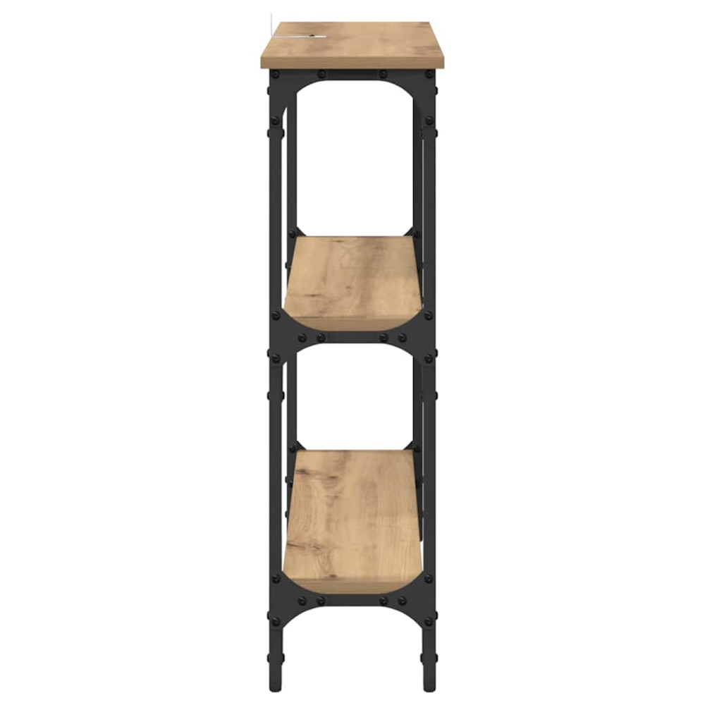 Produktbild för Konsolbord Artisan Ek 75 x 22,5 x 75 cm Konstruerat trä