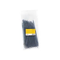 Produktbild för StarTech.com 20cm(8") Cable Ties, 4mm(1/8") wide, 55mm(2-1/8") Bundle Diameter, 22kg(50lb) Tensile Strength, Nylon Self Locking Zip Ties with Curved Tip, 94V-2/UL Listed, 100 Pack, Black - Nylon 66 Plastic - TAA (CBMZT8B) - kabelsamlare - TAA-kompatibel