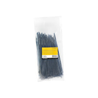 Produktbild för StarTech.com 20cm(8") Cable Ties, 4mm(1/8") wide, 55mm(2-1/8") Bundle Diameter, 22kg(50lb) Tensile Strength, Nylon Self Locking Zip Ties with Curved Tip, 94V-2/UL Listed, 100 Pack, Black - Nylon 66 Plastic - TAA (CBMZT8B) - kabelsamlare - TAA-kompatibel