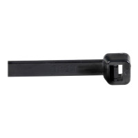 Produktbild för StarTech.com 20cm(8") Cable Ties, 4mm(1/8") wide, 55mm(2-1/8") Bundle Diameter, 22kg(50lb) Tensile Strength, Nylon Self Locking Zip Ties with Curved Tip, 94V-2/UL Listed, 100 Pack, Black - Nylon 66 Plastic - TAA (CBMZT8B) - kabelsamlare - TAA-kompatibel