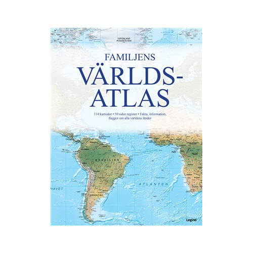 Legind A/S Familjens världsatlas (inbunden)