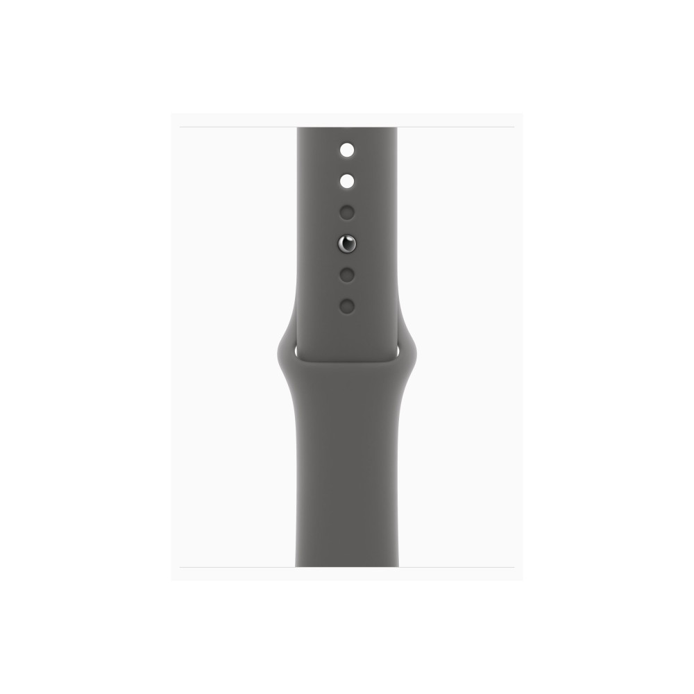 Produktbild för Apple Watch Series 10 (GPS + Cellular) - naturlig titan - smart klocka med sportband - klippgrå - 64 GB