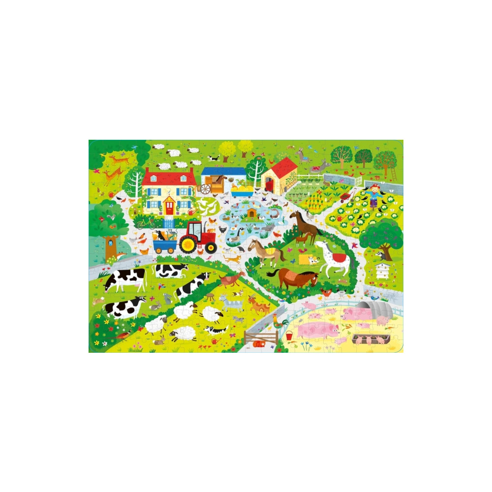 Produktbild för Usborne Book and Jigsaw On the Farm (häftad, eng)