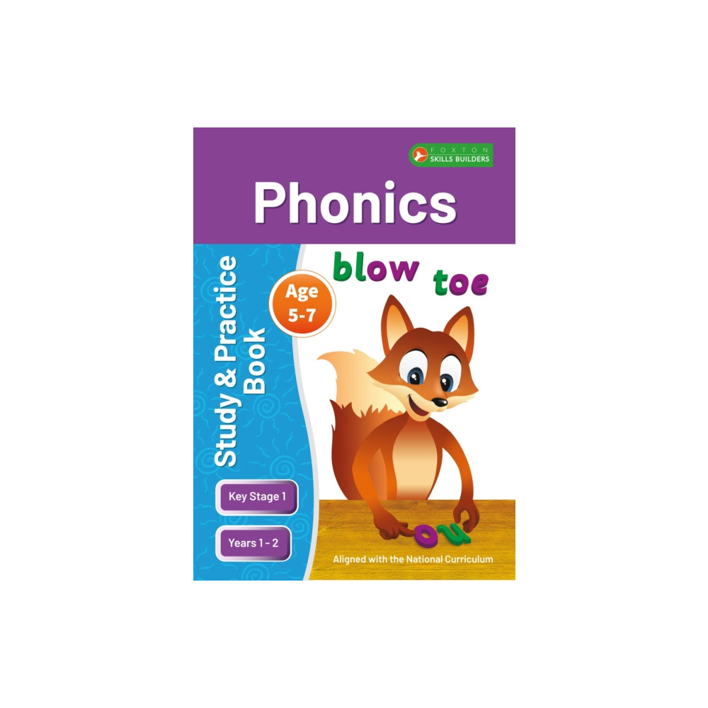 Produktbild för KS1 Phonics Study & Practice Book for Ages 5-7 (Years 1-2) Perfect for learning at home or use in the classroom (häftad, eng)