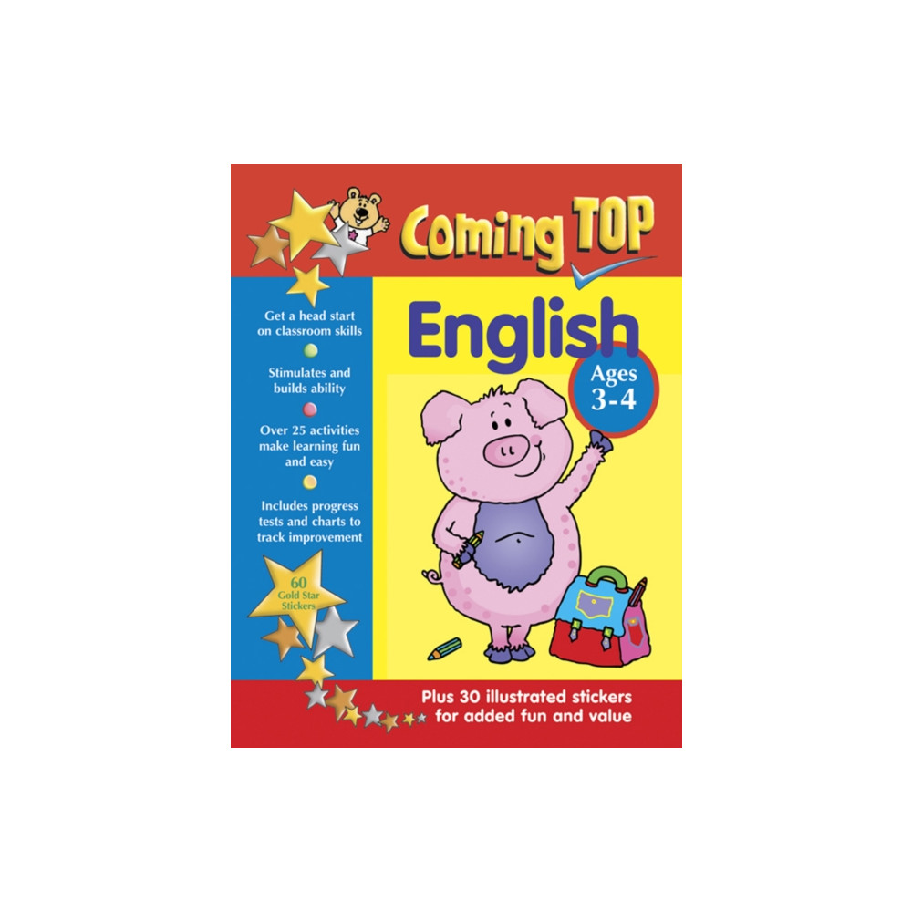 Produktbild för Coming Top: English - Ages 3-4 (häftad, eng)