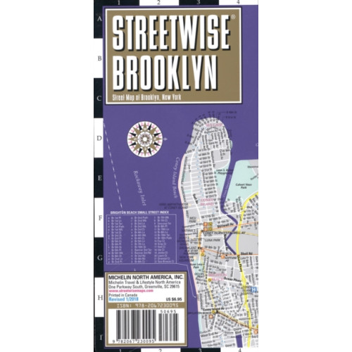 Michelin Editions Des Voyages Streetwise Brooklyn Map - Laminated City Center Street Map of Brooklyn, New York