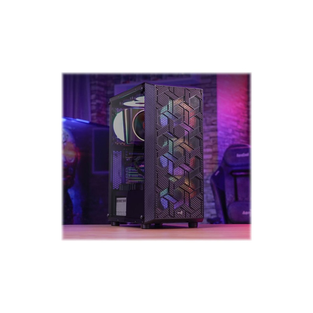 Produktbild för AeroCool Hive FRGB - Tempered Glass Edition - mid tower - ATX