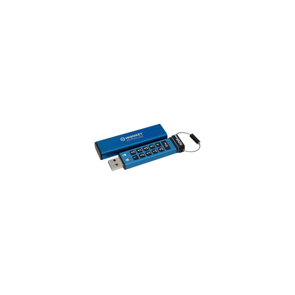 Produktbild för Kingston IronKey Keypad 200 - USB flash-enhet - 128 GB