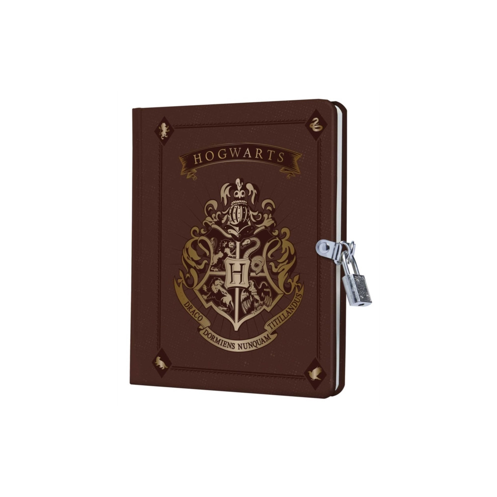 Produktbild för Harry Potter: Hogwarts Lock & Key Diary (inbunden, eng)
