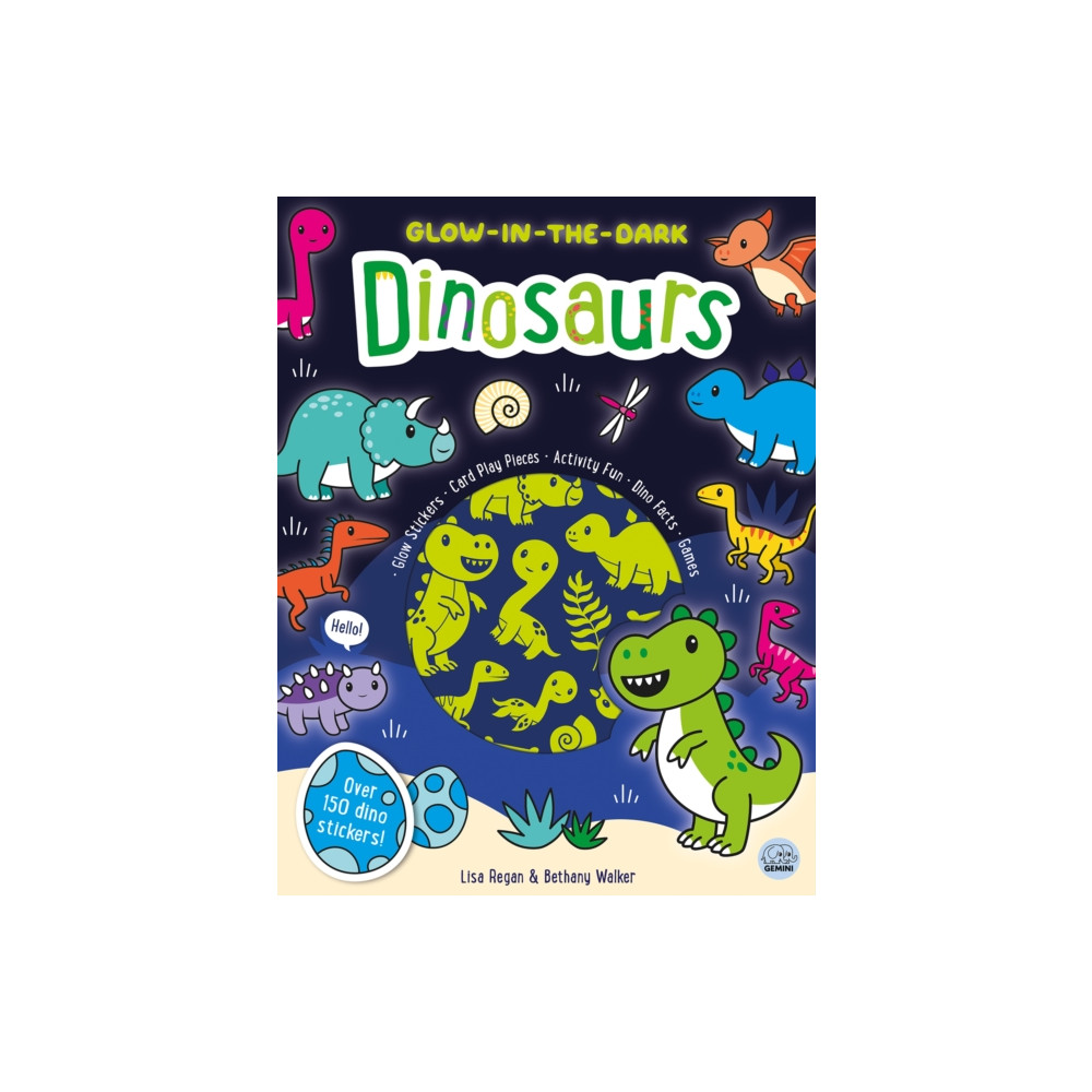 Produktbild för Glow-in-the-Dark Dinosaurs Sticker Activity Book (häftad, eng)