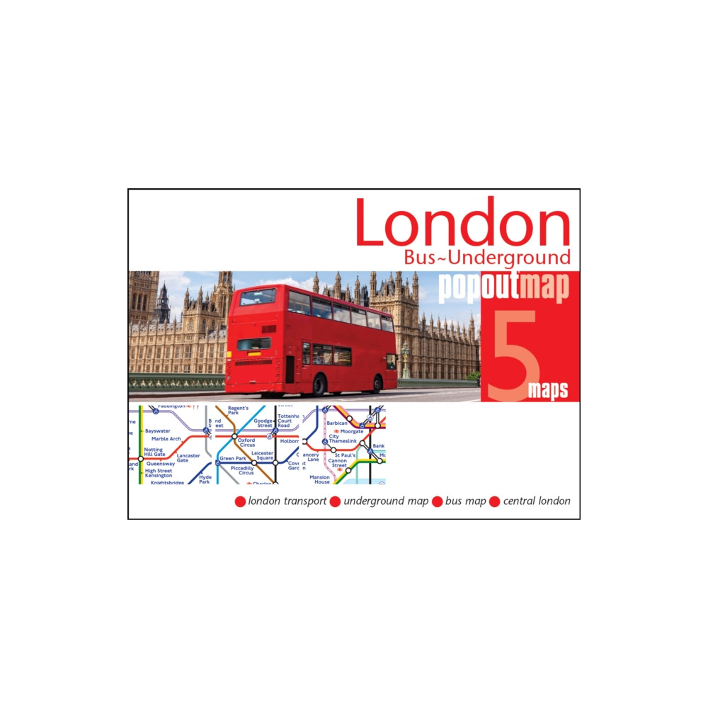 Produktbild för London Bus and Underground PopOut Map