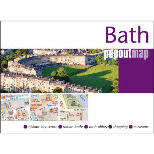 Heartwood Publishing Bath PopOut Map - pocket size, pop up map of Bath city centre