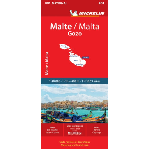 Michelin Editions Des Voyages Malta - Michelin National Map 801