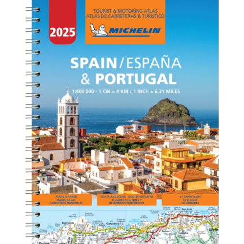 Michelin Editions Des Voyages Spain & Portugal 2025 - Tourist and Motoring Atlas (A4-Spiral) (bok, spiral, eng)