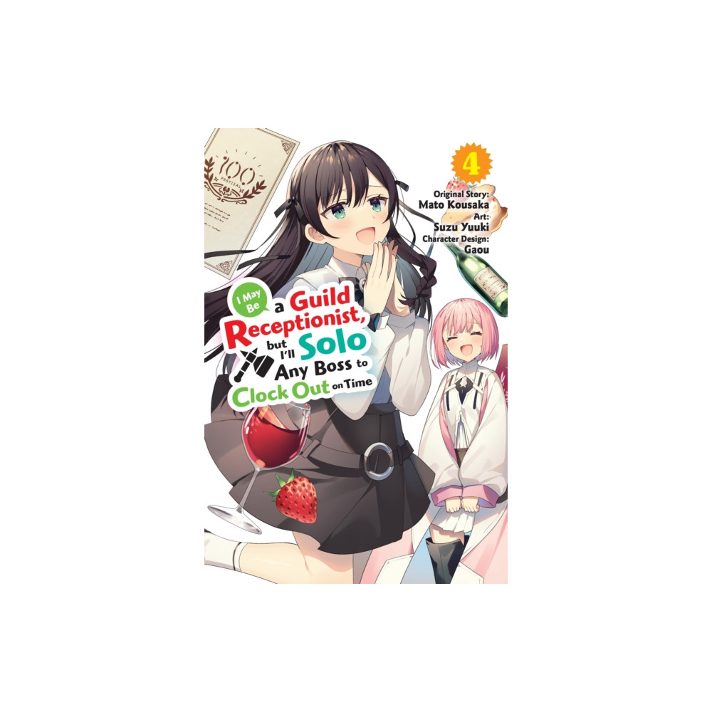 Produktbild för I May Be a Guild Receptionist, but I’ll Solo Any Boss to Clock Out on Time, Vol. 4 (manga) (häftad, eng)