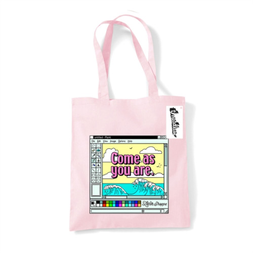 Pyramid International Letter Shoppe (Come As You Are) Pastel Pink Tote Bag