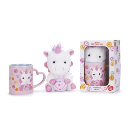 POSH PAWS INTERNATIONAL Love Hearts Unicorn Bff Mug And Plush Set