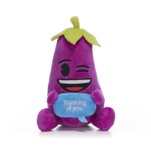 POSH PAWS INTERNATIONAL 7" Aubergine Emoji Plush Gift